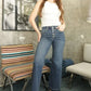 Artemis Vintage Tummy Control 90's Vintage Wide Jeans - DAVERRI FASHIONS