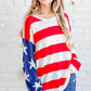 And The Why American Flag Long Sleeve Sweater - DAVERRI FASHIONS