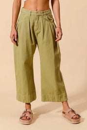 SO ME Mid Rise Wide Leg Chino Pants With Pockets | Pants Daverri Fashions