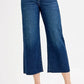 RISEN Full Size Tummy Control High Rise Crop Wide Jeans Plus Size - DAVERRI FASHIONS