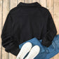 Daverri Fashions Half Zip Long Sleeve Sweatshirt - DAVERRI FASHIONS