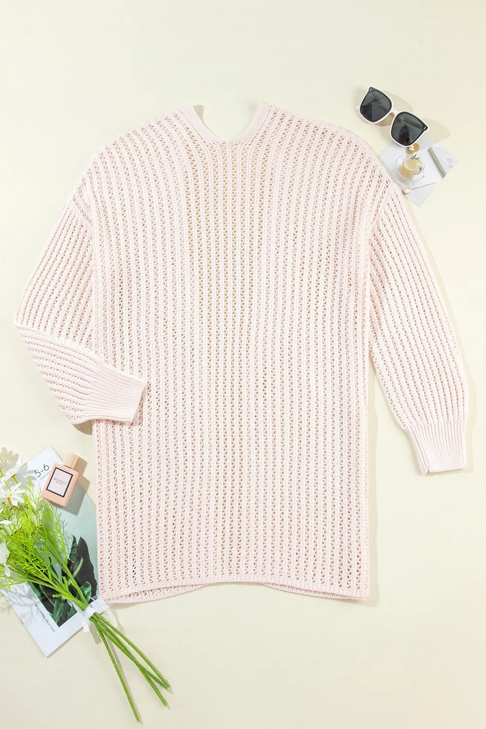 Open Front Long Sleeve Cardigan | Cardigans Daverri Fashions