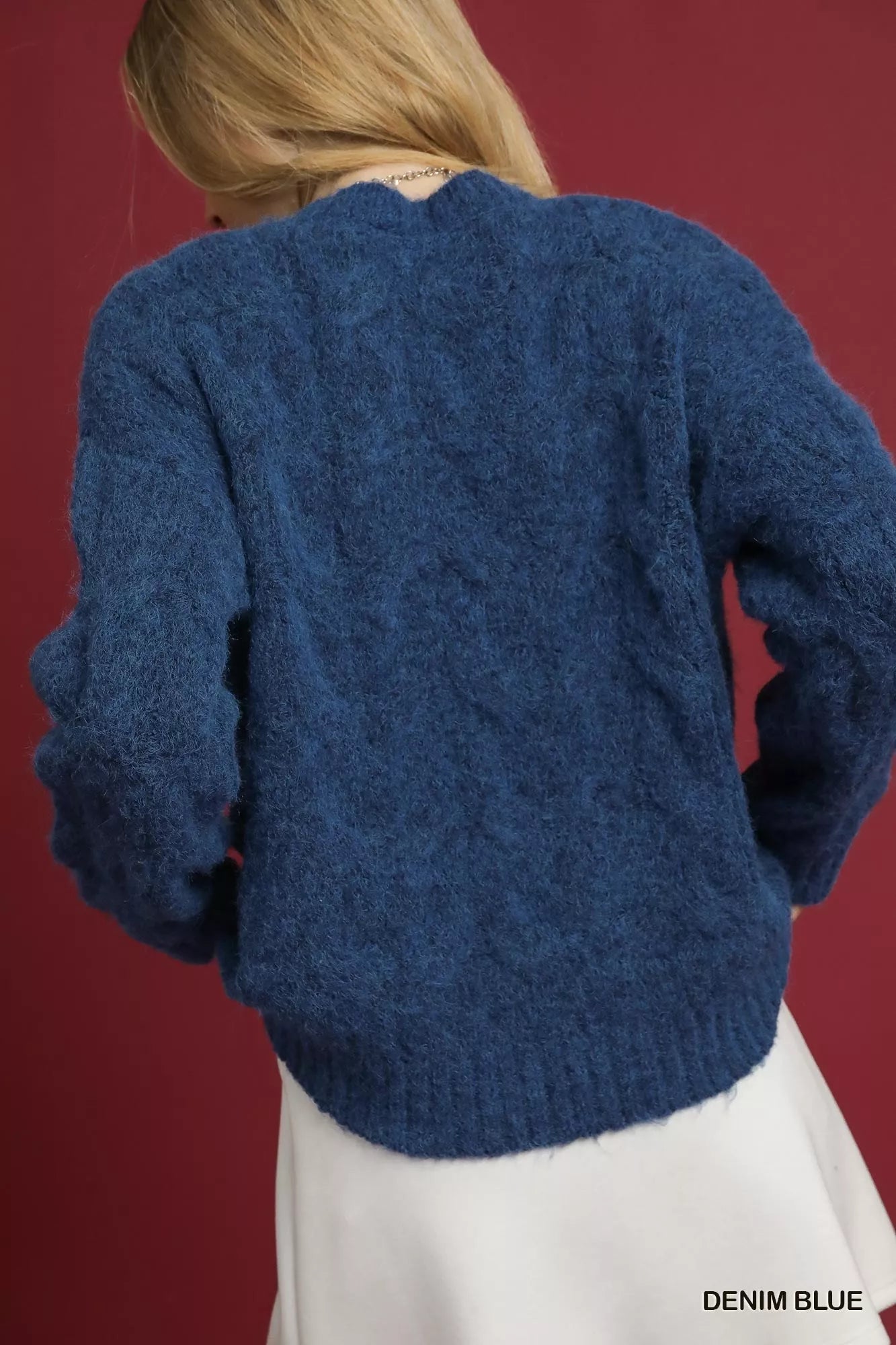 Umgee Cable Knit Cozy Sweater | Sweaters Daverri Fashions
