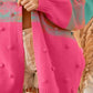 BiBi Color Block Ponpon Sweater Cardigan Cardigans