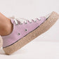 Lace Up Woven Espadrille Sole Sneakers SNEAKERS