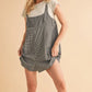 Aemi+Co Plaid Square Neck Romper