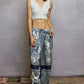 POL Floral Printed Woven Wide Leg Drawstring Pants - DAVERRI FASHIONS