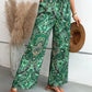 Printed Wide Leg Pants - DAVERRI FASHIONS