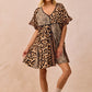 BiBi Leopard Prints Mix and Match Short Sleeves Dress LEOPARD MIX Mini Dresses