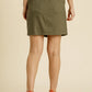 Umgee Button Down Skirt with Pockets