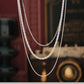 Titanium Steel Three-Layered Necklace - DAVERRI FASHIONS