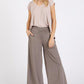 Mittoshop Yoga Air Stretch Elastic Waist Wide Leg Pants - DAVERRI FASHIONS