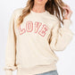 SAGE + FIG LOVE Path Applique Drop Shoulder Sweatshirt - DAVERRI FASHIONS