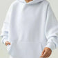 Kangaroo Pocket Long Sleeve Hoodie - DAVERRI FASHIONS