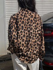 Leopard Print Button-Down Shirt | Shirts Daverri Fashions