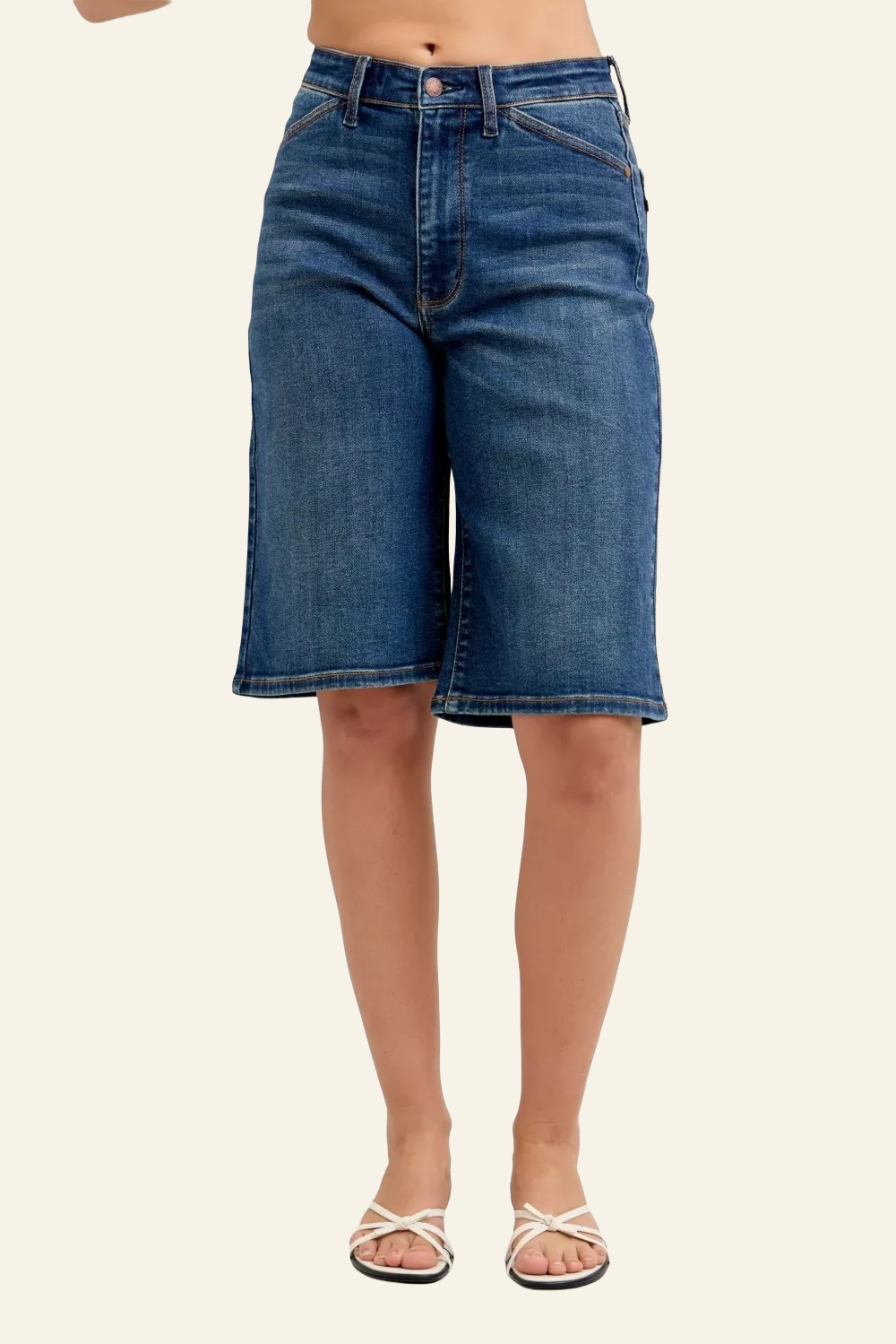 Judy Blue High Waist Bermuda Denim Shorts