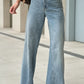 Daverri Fashions light-wash high-rise flared jeans with pockets