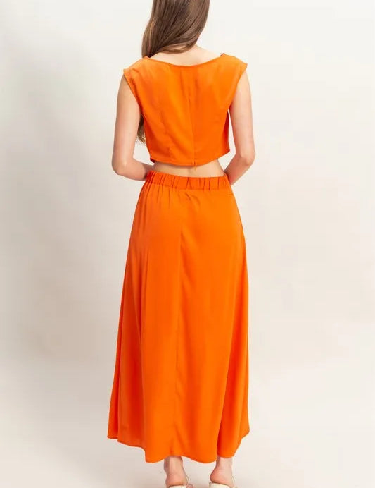 HYFVE Sleeveless Top and Maxi Skirt Set | Outfit Sets Daverri Fashions