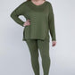 Zenana Plus Size Buttery Soft Loungewear Set Pants Sets