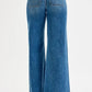 RISEN High-Waisted Wide Leg Jeans - DAVERRI FASHIONS
