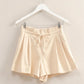 HYFVE High-Waisted Washed Twill Paperbag Shorts Shorts