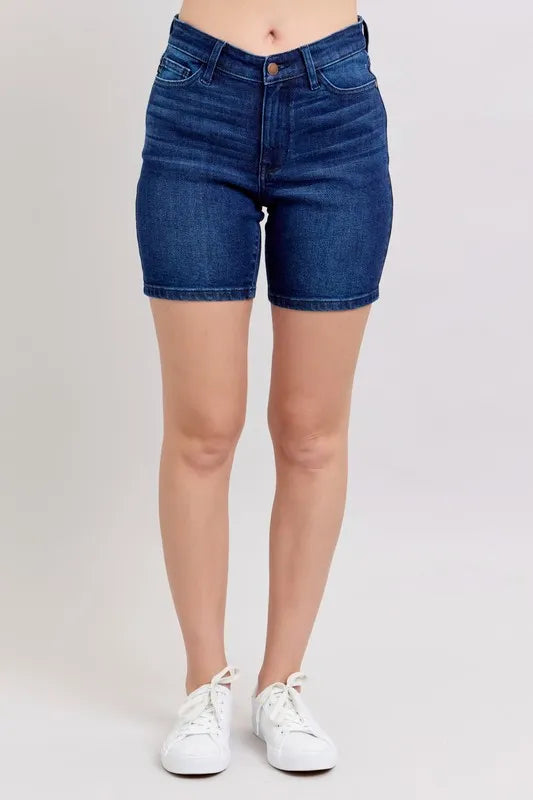 Judy Blue High Waist V-Front Bermuda