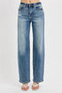 RISEN Full Size Distressed Wide Leg Jeans Plus Size Medium 9(29)