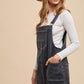 Annie Wear Wide Strap Denim Overall Dress with Pockets - DAVERRI FASHIONS