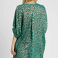 Umgee Metallic Leopard Print V-Neck Kimono Dress