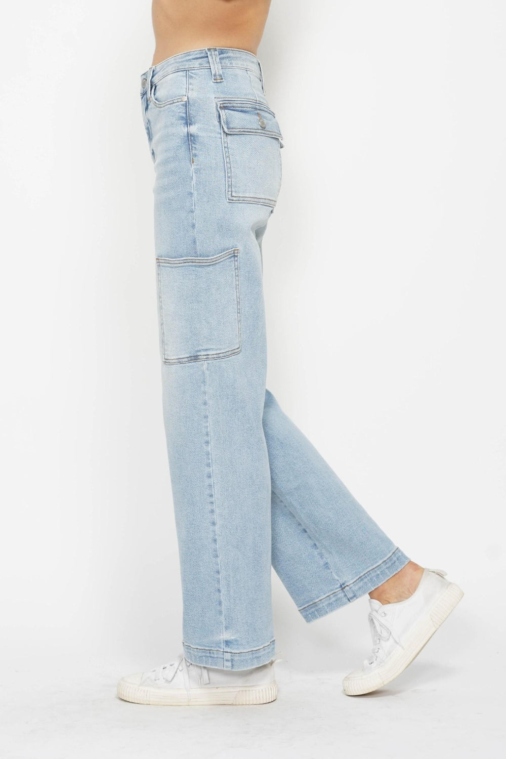 Judy Blue Full Size High Waist Straight Cargo Jeans Cargo Jeans