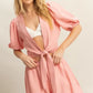 HYFVE Front Tie Top and Bubble Hem Shorts
