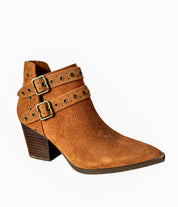 Elsa Leather Ankle Boot in Tan Shoes