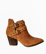 Elsa Leather Ankle Boot in Tan Shoes