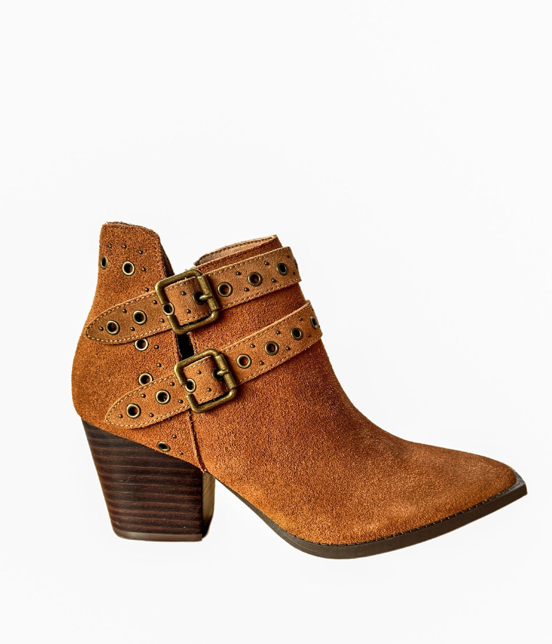 Elsa Suede Ankle Boot in Tan Shoes