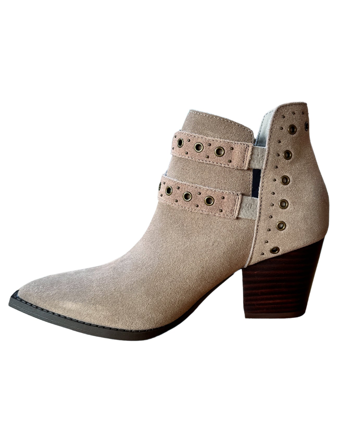 Elsa Leather Ankle Boot in Taupe Shoes