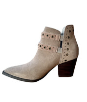 Elsa Leather Ankle Boot in Taupe Shoes