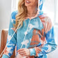 BiBi Tie Dye Jersey Knit Hoodie With Kangaroo Pocket - DAVERRI FASHIONS
