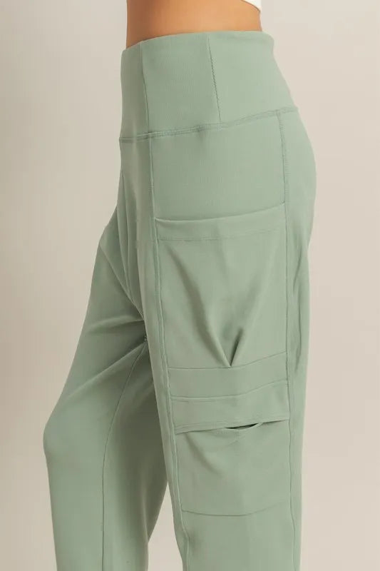 HYFVE High-Waist Pocket Detail Comfy Sweatpants | Daverri Fashions