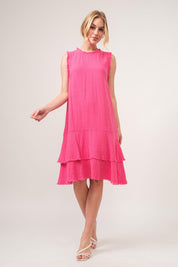 And The Why Washed Fringe Detail Tiered Dress | Daverri Fashions