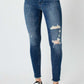 Judy Blue Full Size High Waist Distressed Skinny Jeans - DAVERRI FASHIONS