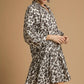 Umgee Leopard Print Tiered Mini Dress - DAVERRI FASHIONS