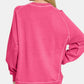 Zenana Full Size Pigment Dyed French Terry Sweatshirt - DAVERRI FASHIONS