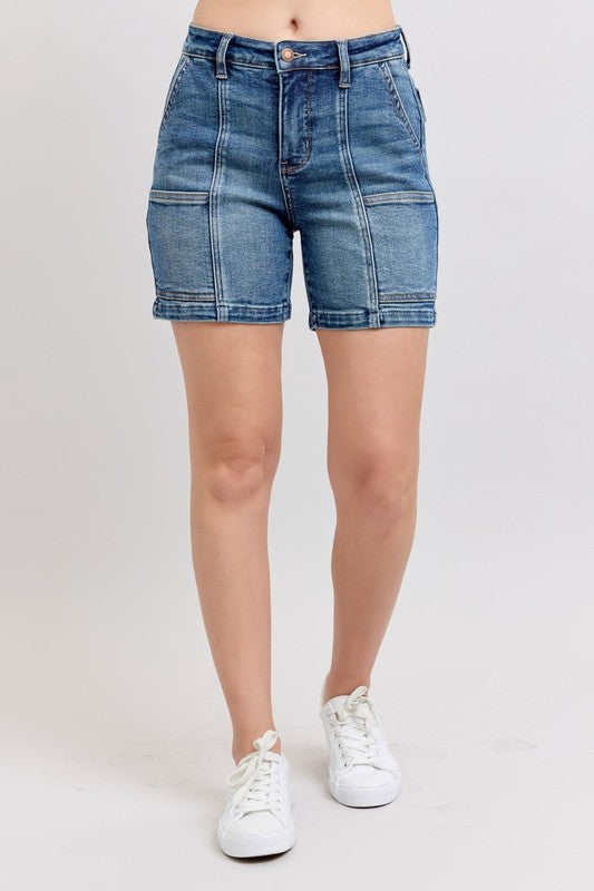 Judy Blue Full Size High Rise Denim Shorts Denim Shorts