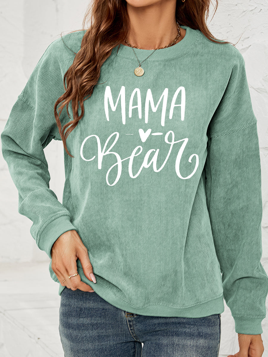 MAMA Graphic Round Neck Sweatshirt | Sweatshirts Daverri Fashions