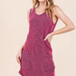 BOMBOM Rib Knit Tank Dress