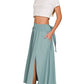 Zenana Heavy Woven Span Crop Tee & Skirt Set Outfit Sets