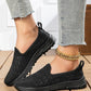 Breathable Mesh Slip-On Sneakers - DAVERRI FASHIONS