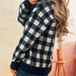 Plaid Button-Down Cardigan - DAVERRI FASHIONS