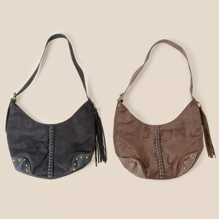 Fame Braided Detail Hobo Shoulder Bag | Hobo Bags Daverri Fashions