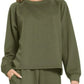 Zenana Scuba Crewneck Sweatshirt and Pants Set Outfit Sets